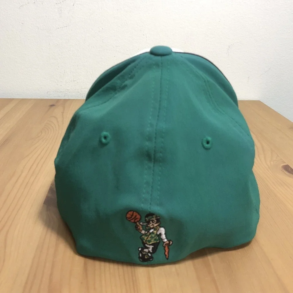 Boston Celtics Reebok Flexfit NBA Embroidered Cap Hat OSFA Green White
